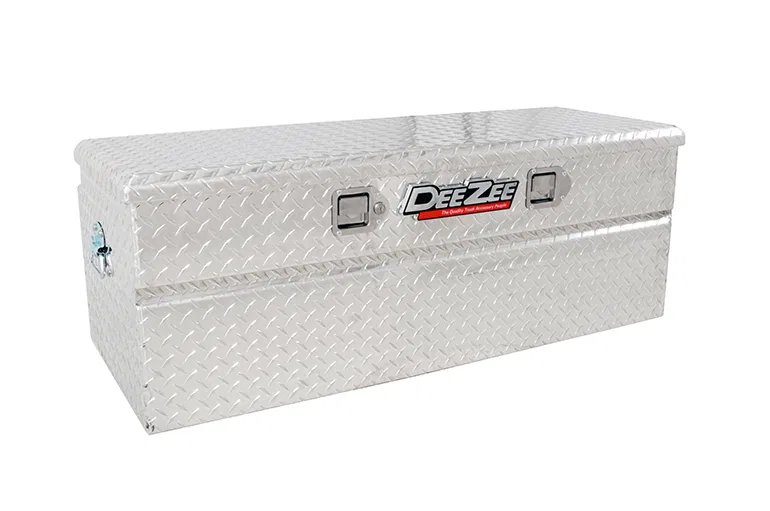 DZ8546 – DEE ZEE Tool Box, Chest Single Lid Diamond Tread Silver Aluminum 46.5 Inch Length x 19 Inch Width x 16 Inch ...